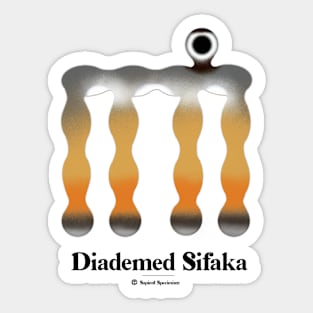 Bold monkey print "Diademed sifaka" Sticker